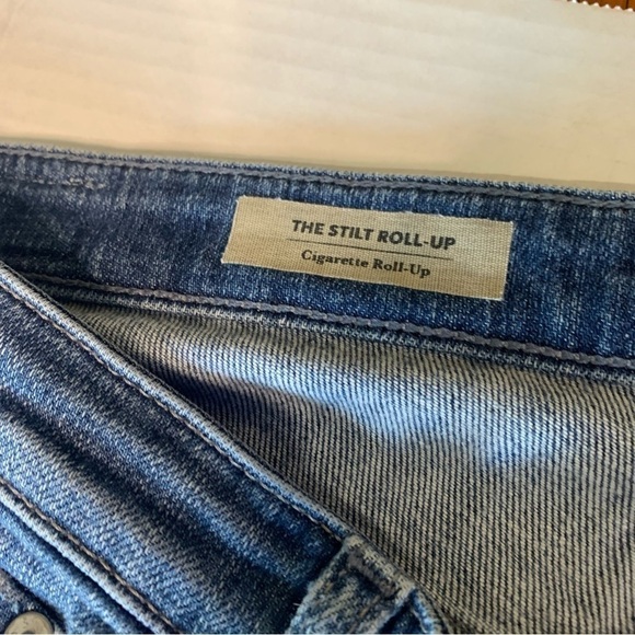AG Adriano Goldschmied The Slit Roll-Up Distressed Jeans Size 29 - Picture 5 of 10